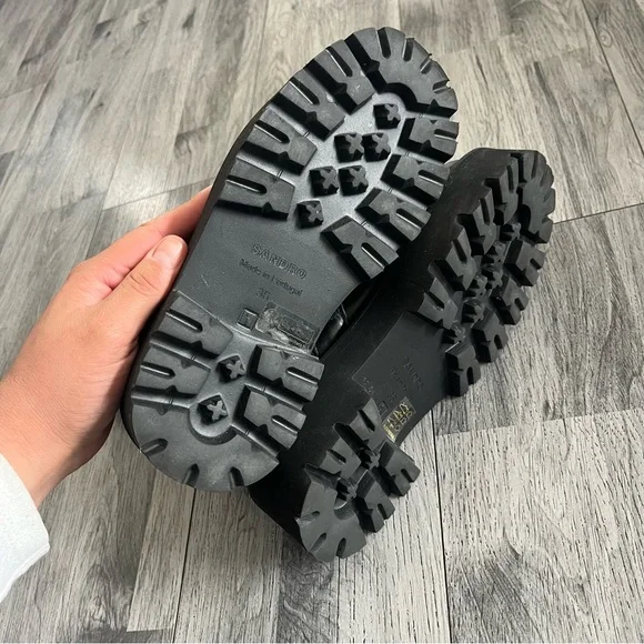 SANDRO - Women's Helen Buckled Chelsea Booties - Picture 7 of 10